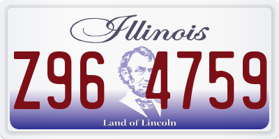 IL license plate Z964759