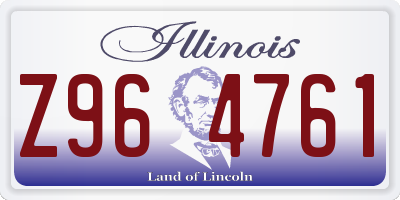 IL license plate Z964761