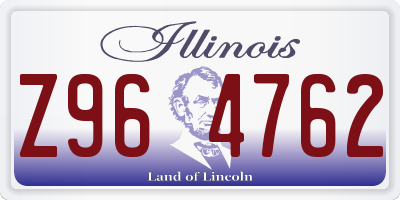 IL license plate Z964762