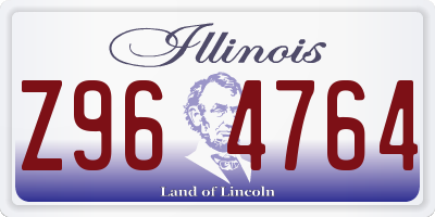 IL license plate Z964764