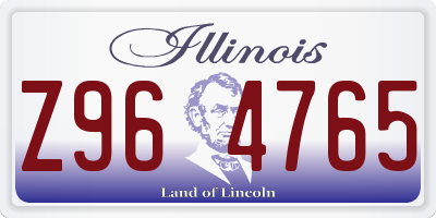 IL license plate Z964765