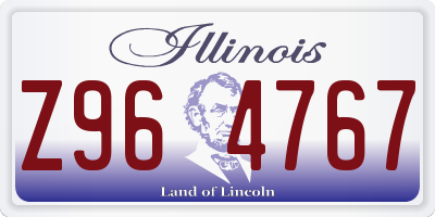 IL license plate Z964767