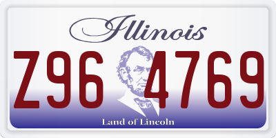 IL license plate Z964769