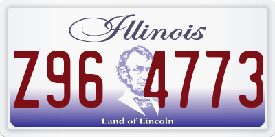 IL license plate Z964773