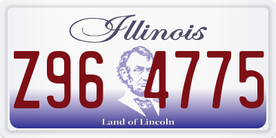 IL license plate Z964775