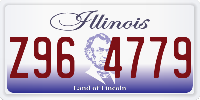 IL license plate Z964779
