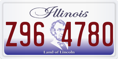 IL license plate Z964780