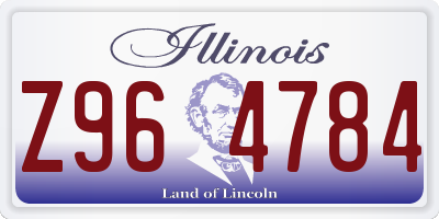 IL license plate Z964784