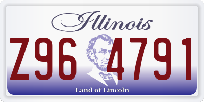 IL license plate Z964791