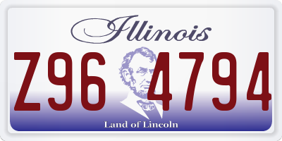 IL license plate Z964794