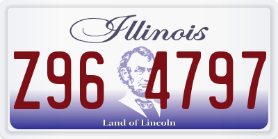 IL license plate Z964797