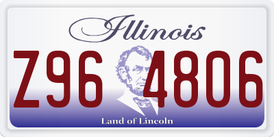 IL license plate Z964806