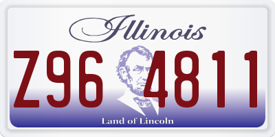 IL license plate Z964811