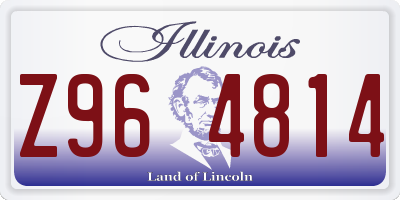 IL license plate Z964814