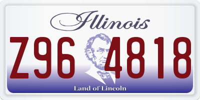 IL license plate Z964818