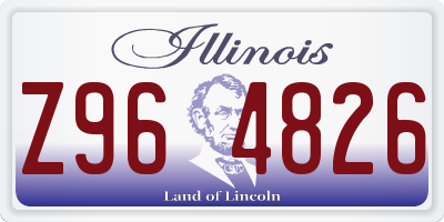 IL license plate Z964826