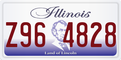 IL license plate Z964828