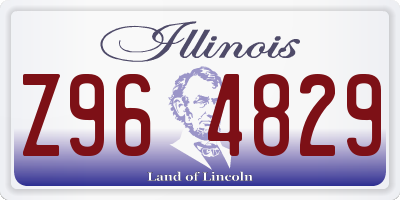 IL license plate Z964829