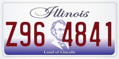 IL license plate Z964841
