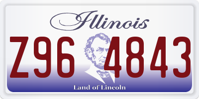 IL license plate Z964843