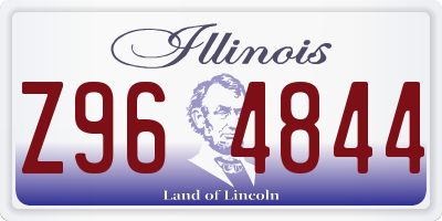 IL license plate Z964844