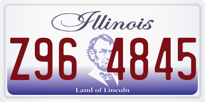 IL license plate Z964845