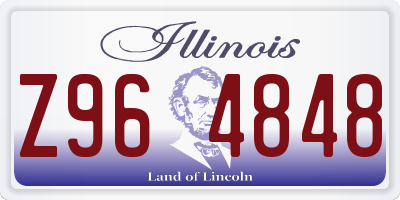IL license plate Z964848