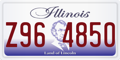 IL license plate Z964850