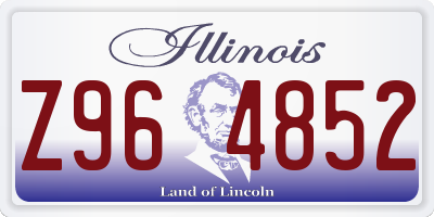 IL license plate Z964852
