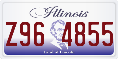 IL license plate Z964855