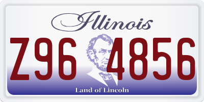IL license plate Z964856