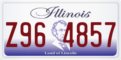 IL license plate Z964857