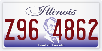 IL license plate Z964862