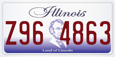 IL license plate Z964863