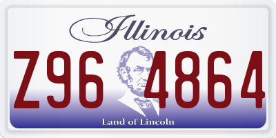 IL license plate Z964864