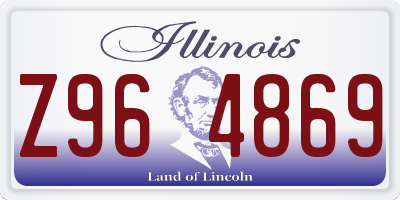 IL license plate Z964869