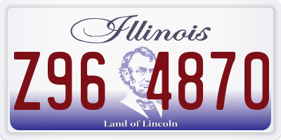 IL license plate Z964870