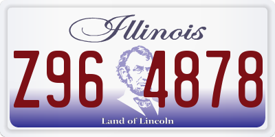 IL license plate Z964878