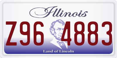 IL license plate Z964883