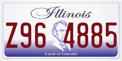 IL license plate Z964885