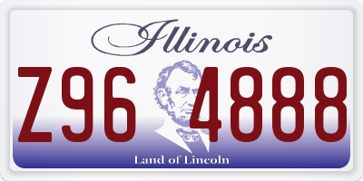 IL license plate Z964888