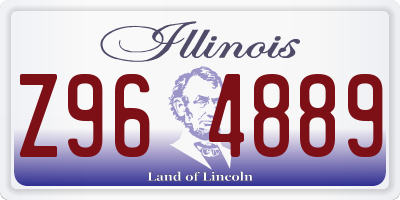 IL license plate Z964889