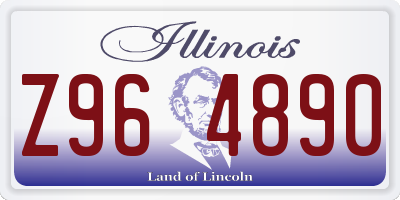 IL license plate Z964890