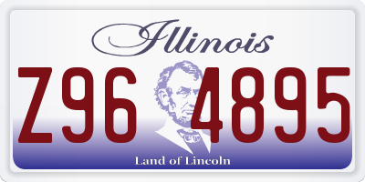 IL license plate Z964895