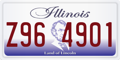 IL license plate Z964901