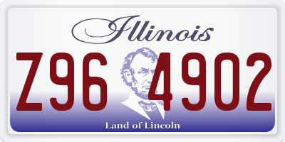 IL license plate Z964902