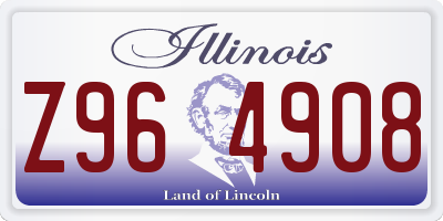 IL license plate Z964908