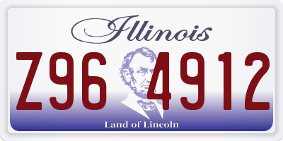 IL license plate Z964912