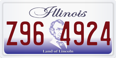 IL license plate Z964924