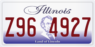 IL license plate Z964927